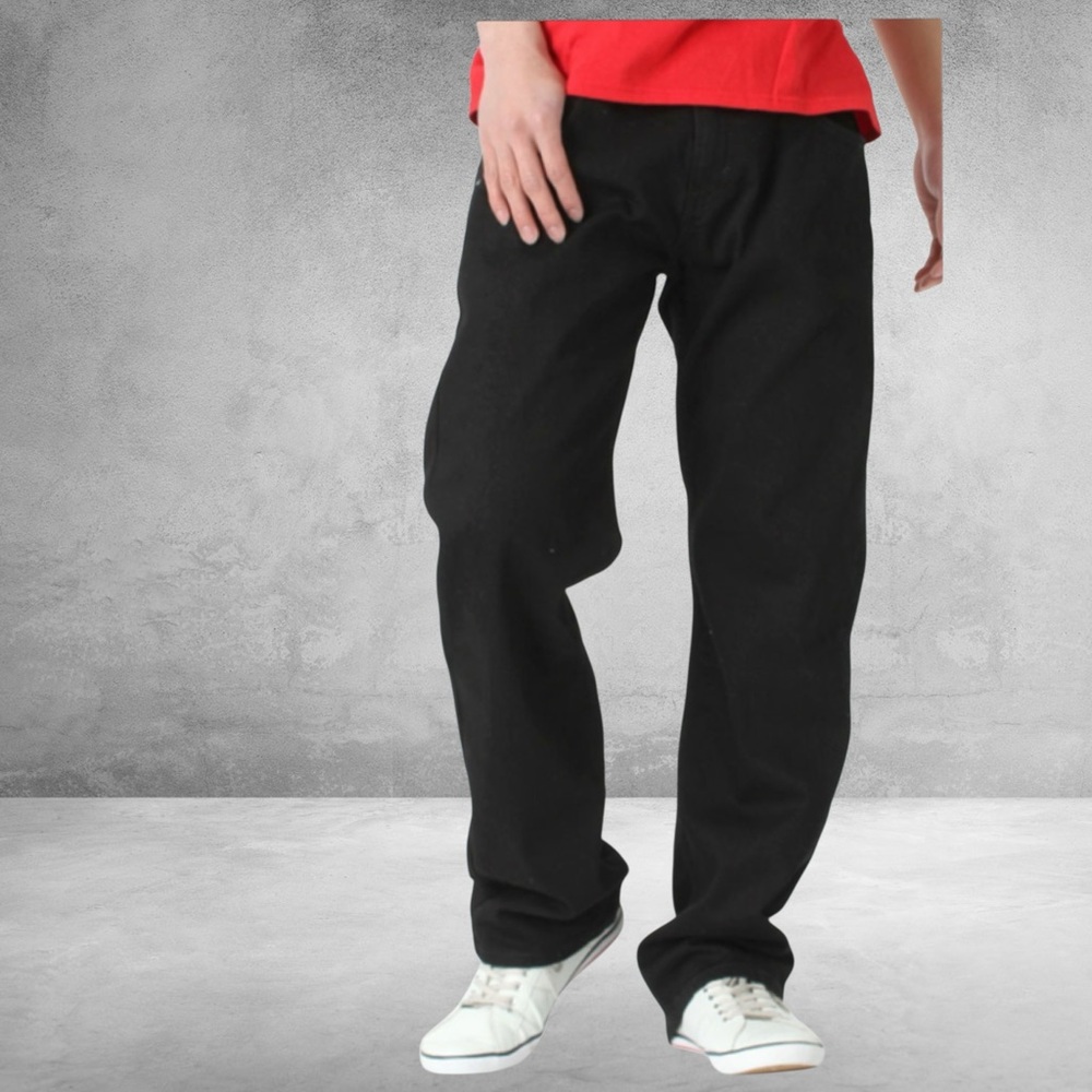 Levi’s 569 Jeans Loose Fit Straight Leg Mens 42 Black Label